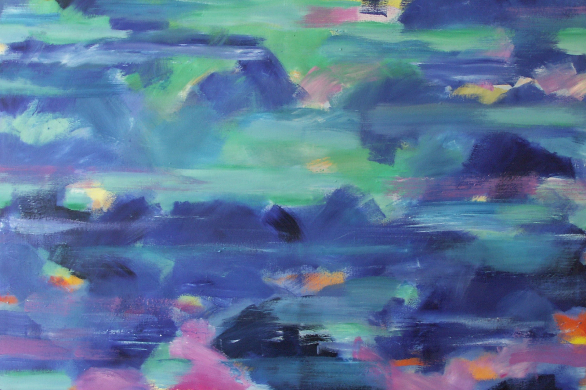 Horizontales Blau, 2009